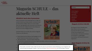 
                            2. Magazin SCHULE – das aktuelle Heft - Magazin SCHULE