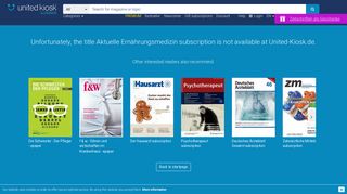 
                            9. Magazine Aktuelle Ernährungsmedizin as subscription buy from 268.00€
