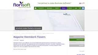 
                            12. Magazine Heemskerk Flowers • Florisoft BV
