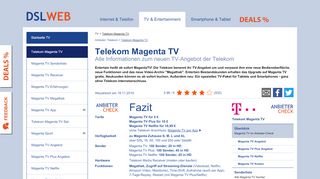 
                            6. Magenta TV - das neue Fernsehen der Telekom im Test - DSLWeb