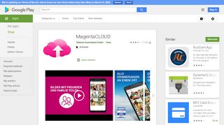 
                            9. MagentaCLOUD – Apps bei Google Play