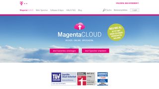 
                            8. MagentaCLOUD - Ihr kostenloser Cloud Speicher | Telekom