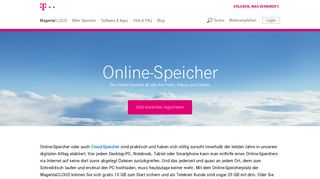 
                            12. MagentaCLOUD: Online-Speicher | Telekom