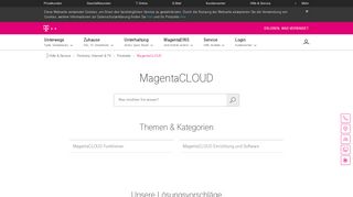 
                            6. MagentaCLOUD | Telekom Hilfe