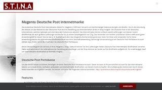 
                            10. Magento 1 & 2 Deutsche Post Internetmarke | STINA | Global Website