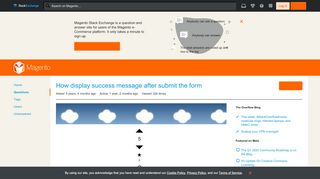 
                            1. magento 1.8 - How display success message after submit the form ...