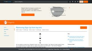 
                            9. magento 1.8 - Removing Sign Up from top.link - Magento Stack Exchange