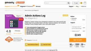 
                            7. Magento 2 Admin Actions Log Extension by Amasty