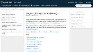 
                            11. Magento 2 Integrationsanleitung – Emarsys