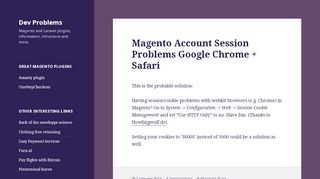 
                            4. Magento Account Session Problems Google Chrome + Safari - Dev ...