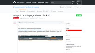 
                            11. magento admin page shows blank · Issue #11 · facebookincubator ...