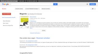 
                            10. Magento: das Handbuch für Entwickler - Google Books-Ergebnisseite