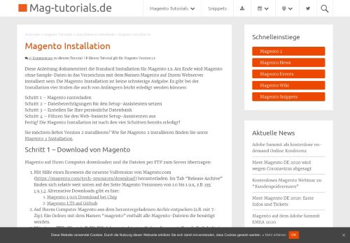 
                            12. Magento Installation - Mag-tutorials.de