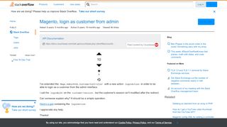 
                            8. Magento, login as customer from admin - Stack Overflow