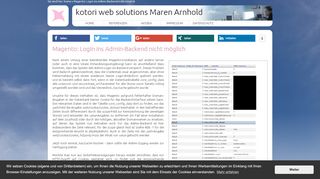 
                            2. Magento: Login ins Admin-Backend nicht möglich | kotori web ...