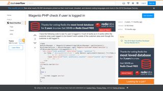 
                            2. Magento PHP check if user is logged in - Stack Overflow