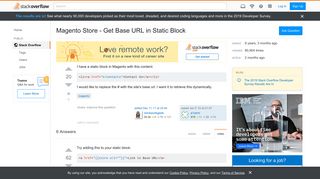 
                            5. Magento Store - Get Base URL in Static Block - Stack Overflow