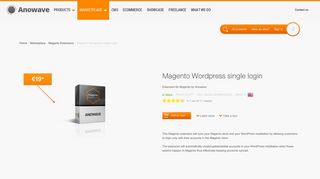 
                            6. Magento Wordpress single login - Anowave