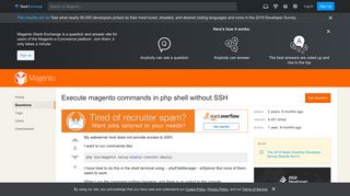 
                            5. magento2 - Execute magento commands in php shell without SSH ...