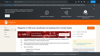 
                            1. magento2 - Magento 2 CSS and JavaScript not loading from correct ...