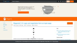 
                            5. magento2 - Magento 2 login and registration form on login page ...