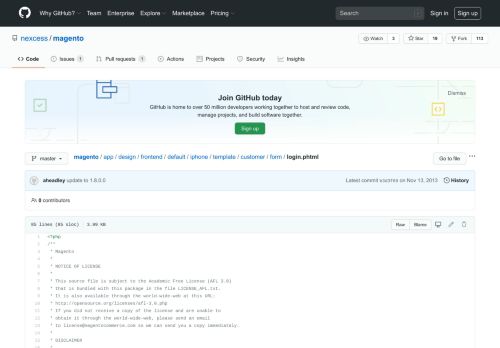 
                            8. magento/login.phtml at master · nexcess/magento · GitHub