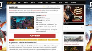 
                            11. MageRealm: Rise of Chaos Game Review - MMOs.com