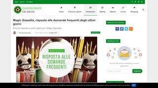 
                            10. Magic Gazzetta, risposta alle domande frequenti degli ultimi giorni ...