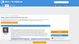 
                            4. Magic Jigsaw Puzzle funktioniert nicht mehr - Windows 10 Forum
