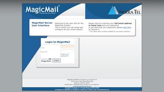 
                            3. Magic Mail Server: Login Page - MagicMail Mail Server