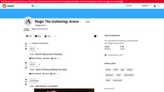 
                            9. Magic The Gathering: Arena - Reddit