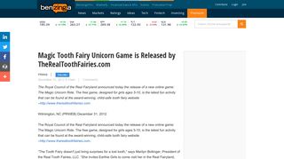 
                            12. Magic Tooth Fairy Unicorn Game is Released by ... - Benzinga