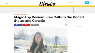 
                            12. MagicApp Review: Free Calls to the United States and Canada - Lifewire