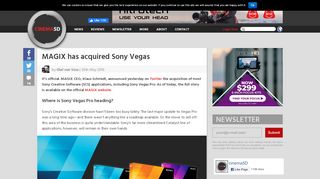 
                            9. MAGIX has acquired Sony Vegas | cinema5D