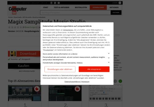 
                            11. Magix Samplitude Music Studio 24.0.0.36 - Download - Computer Bild