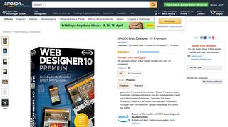 MAGIX Web Designer 10 Premium: Amazon.de: Software