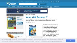 Magix Web Designer 11 - PCtipp.ch
