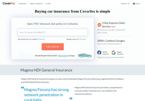 
                            13. Magma HDI General Insurance Company LTD | Renew Online from ...