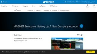 
                            5. MAGNET Enterprise: Setting Up A New Company Account | Topcon ...