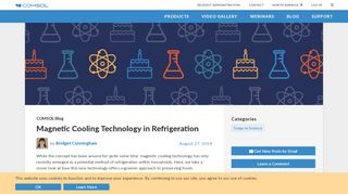 
                            11. Magnetic Cooling Technology in Refrigeration | COMSOL Blog