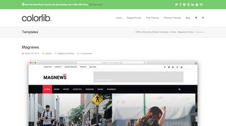 
                            12. Magnews - Free Online Magazine/News Website Template - Colorlib