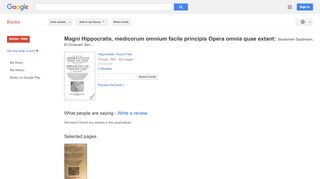 
                            13. Magni Hippocratis, medicorum omnium facile principis Opera omnia ...