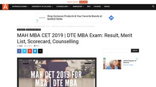 
                            9. MAH CET 2019 for MBA | DTE MBA Exam: Application Form ...