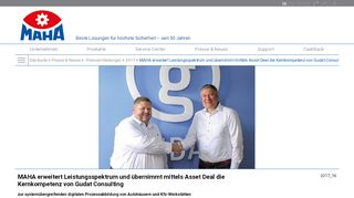 
                            5. MAHA erweitert Leistungsspektrum und übernimmt mittels Asset Deal ...