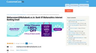
                            13. mahaconnect@mahabank.co.in: Bank of Maharashtra Internet ...
