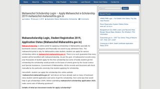 
                            8. Mahaeschol Scholarship Login – Apply Mahaeschol e ... - mrstatus.in