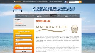 
                            12. Mahara Club ETI Ägypten & Mahara Club Vorteile ...