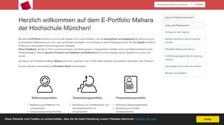 
                            12. Mahara | Hochschule München: Startseite