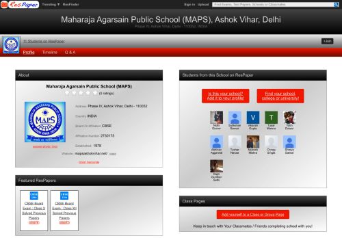 
                            11. Maharaja Agarsain Public School (MAPS), Ashok Vihar, Delhi ...