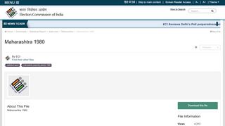 
                            12. Maharashtra 1980 - Maharashtra - Election Commission of India